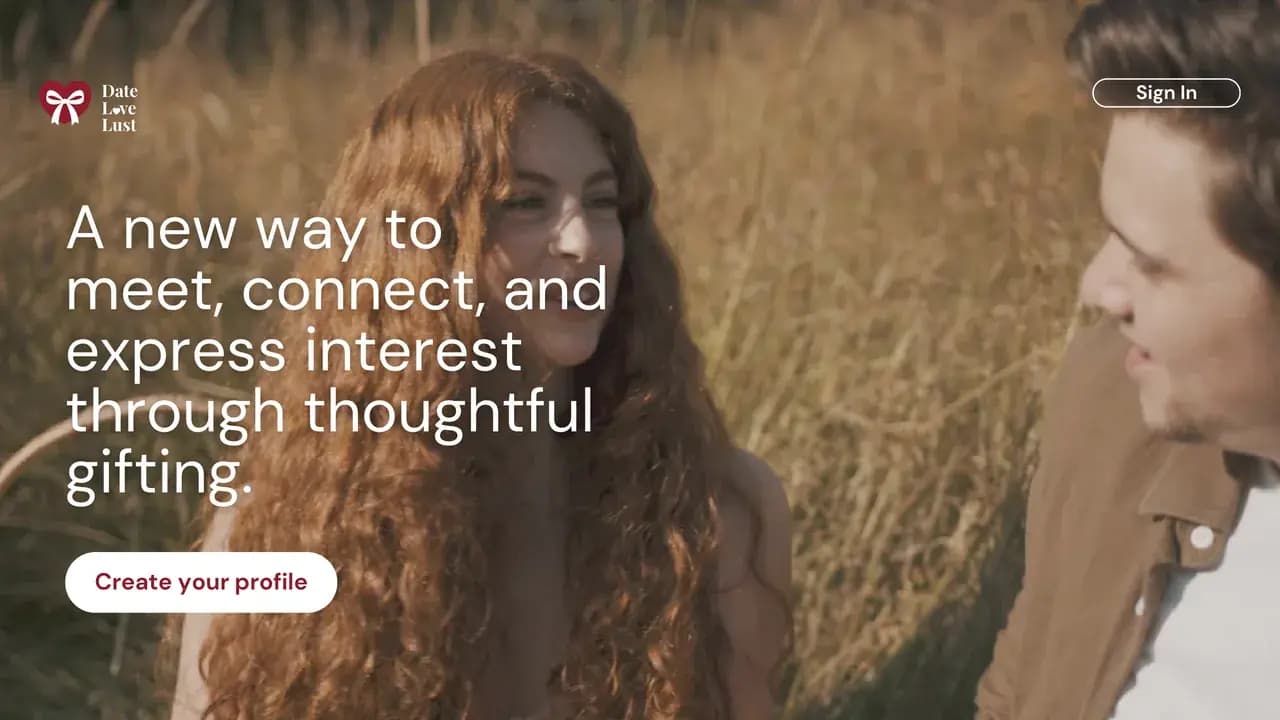 Date Love Lust website preview