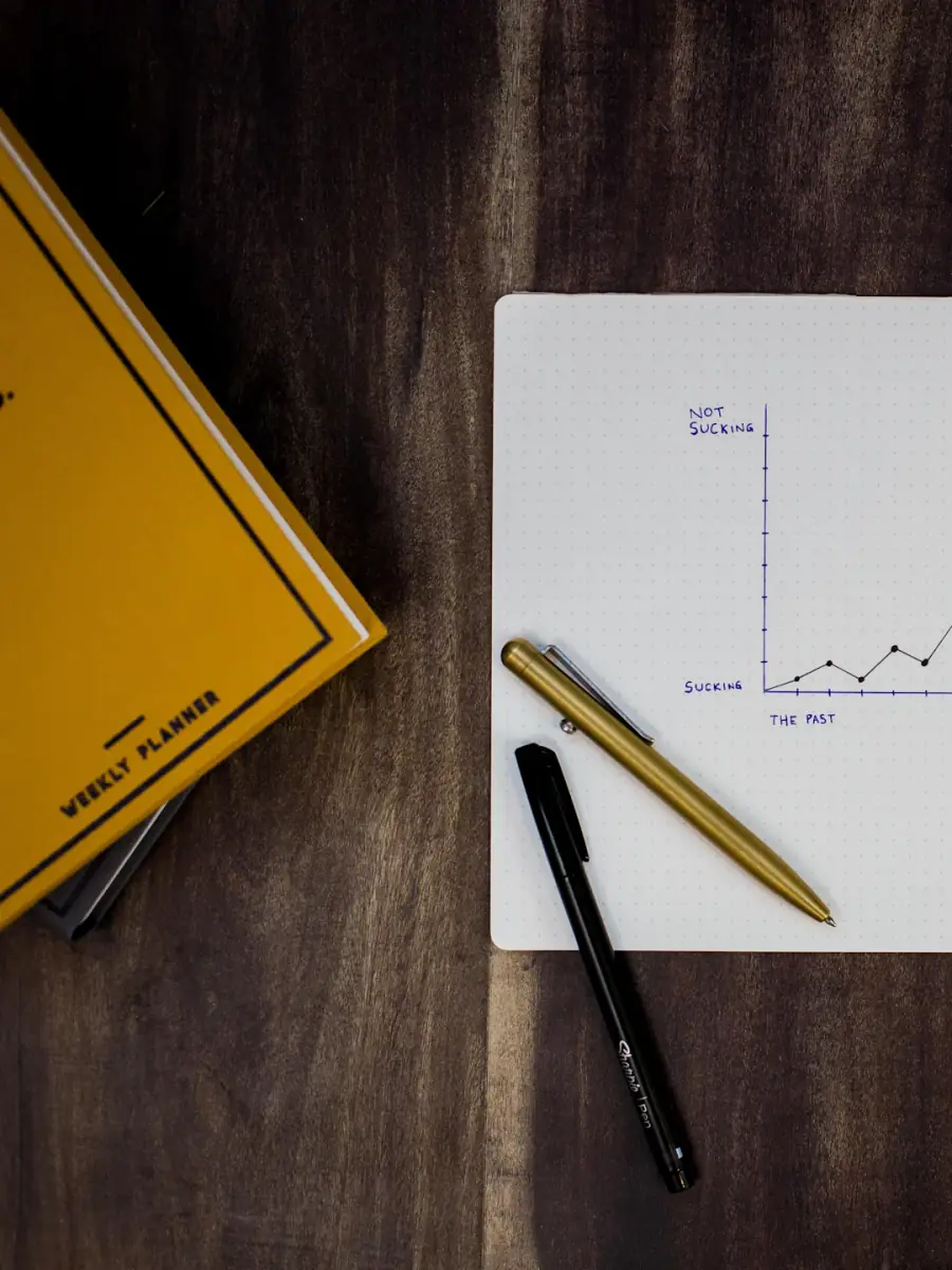 A chart drawn out and reviewed on paper.
